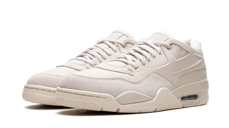 Jordan Low-Top Sneakers – Cream & Beige with Tonal Sculpted Sole