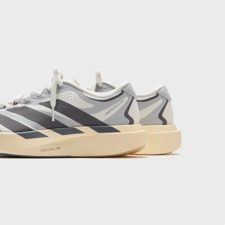 adidas Low-Top Sneakers – Light Gray & Charcoal with Cream Sole