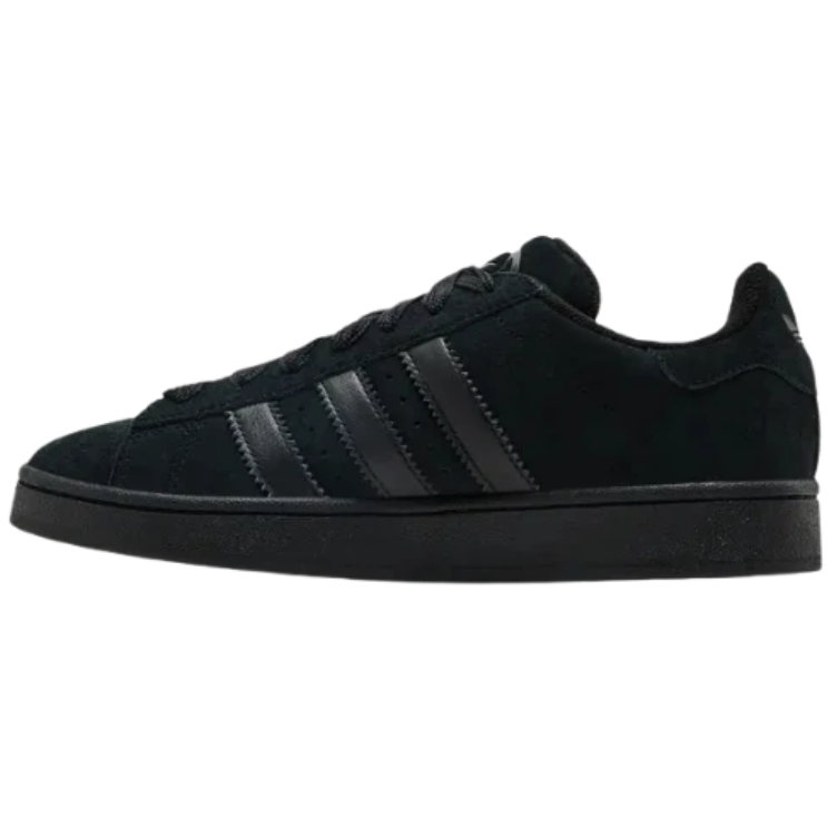 adidas Low-Top Sneakers – All Black with Tonal Stripes