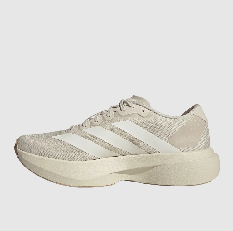 adidas Mesh Sneakers – Cream & Beige with Oversized White Stripes