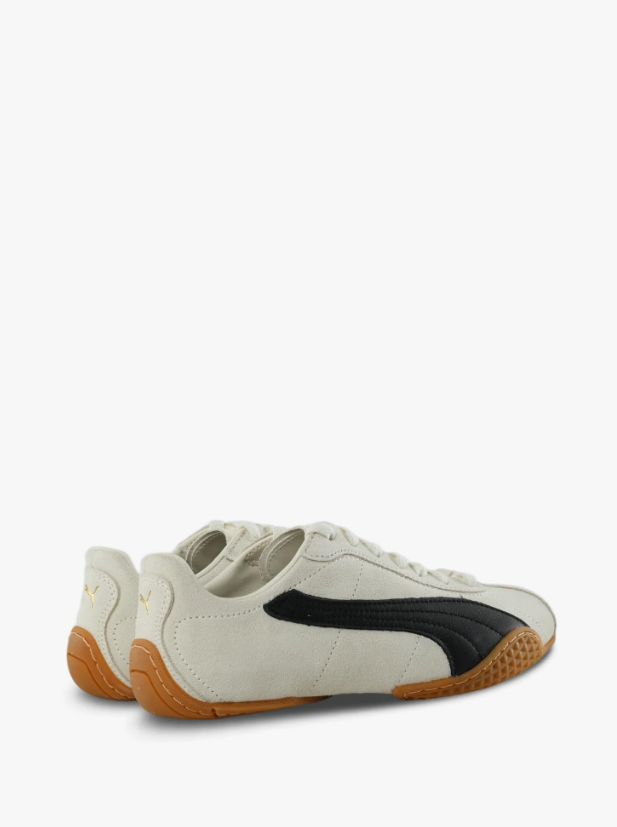 PUMA Slim Low-Top Sneakers – Cream & Black with Gum Sole