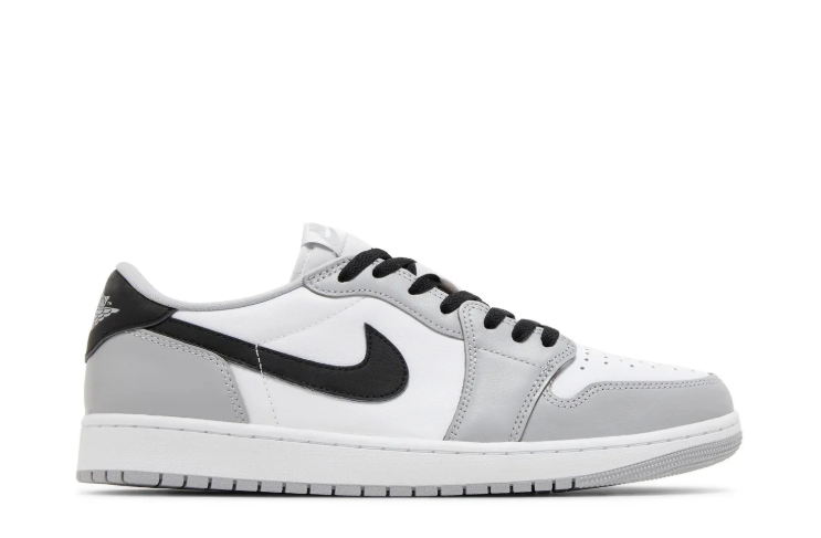 Air Jordan Low-Top Sneakers – White, Light Gray & Black