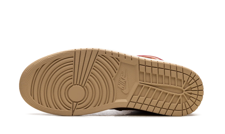 Air Jordan High-Top Sneakers – Brown & Tan with Yellow