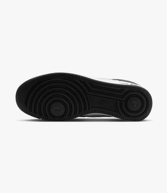 Nike Air Force 1 Low Sneakers – Black & White Textured Finish