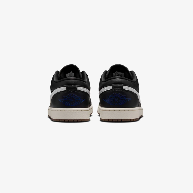 Air Jordan 1 Low Sneakers – Black & White with Gum Sole