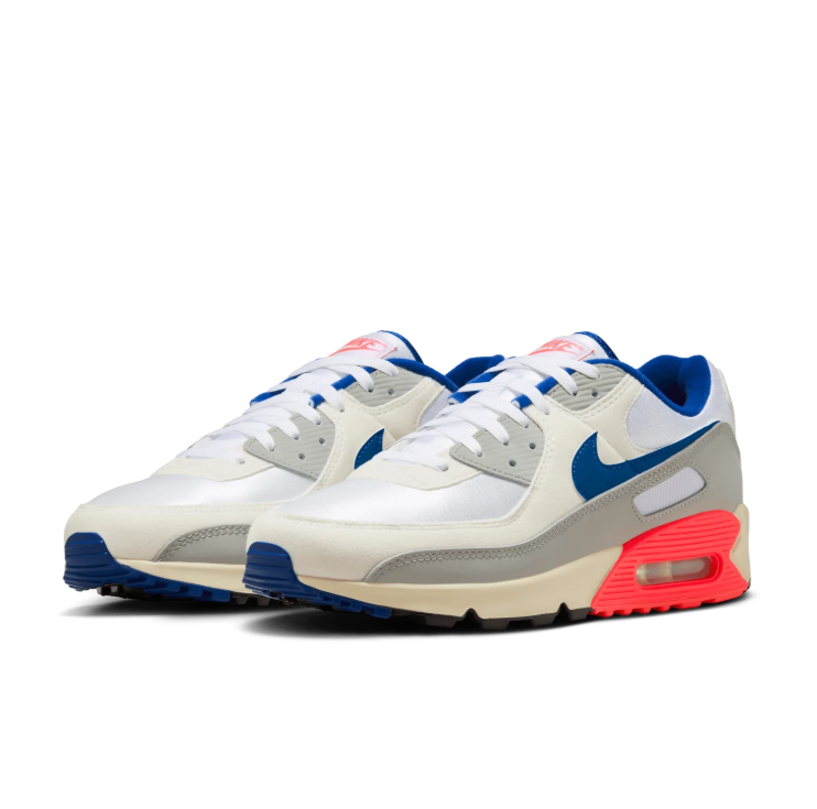 Nike Air Max 90 Sneakers – White / Grey / Blue