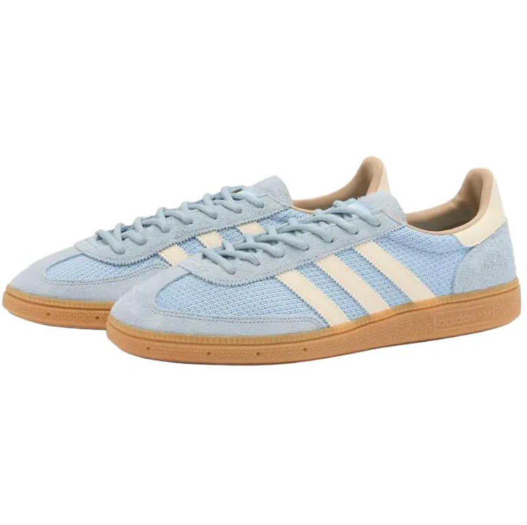 adidas Low-Top Sneakers – Powder Blue & Cream with Gum Sole