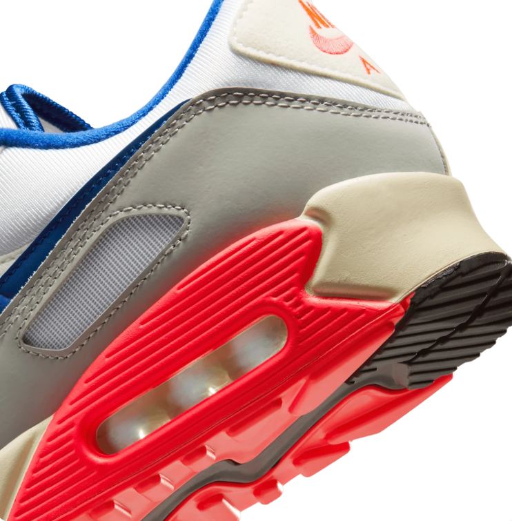 Nike Air Max 90 Sneakers – White / Grey / Blue