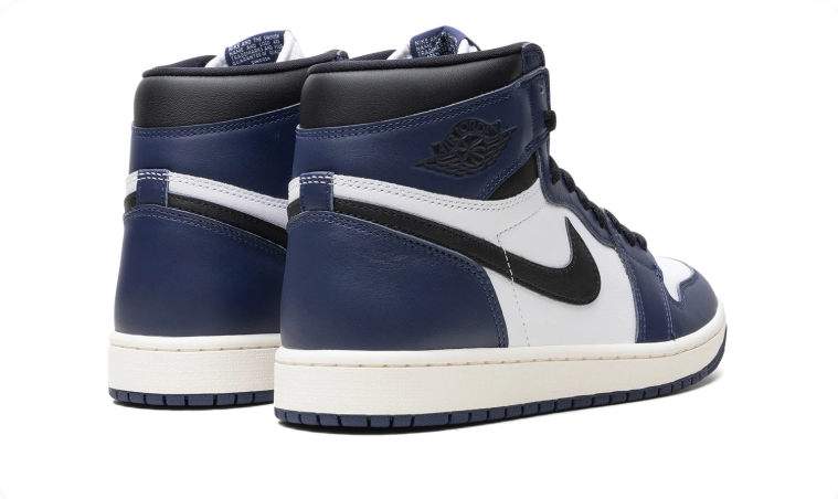 Air Jordan High-Top Sneakers – Navy, White & Black