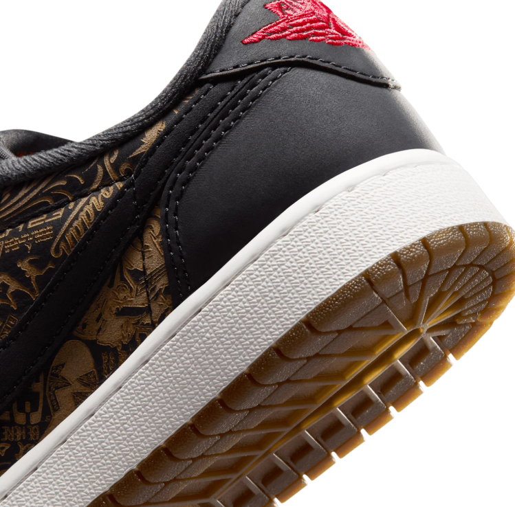Nike Low-Top Sneakers – Black & Olive Graphic Print