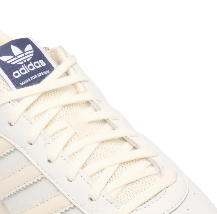 adidas Low-Top Sneakers – Cream & White with Gum Sole