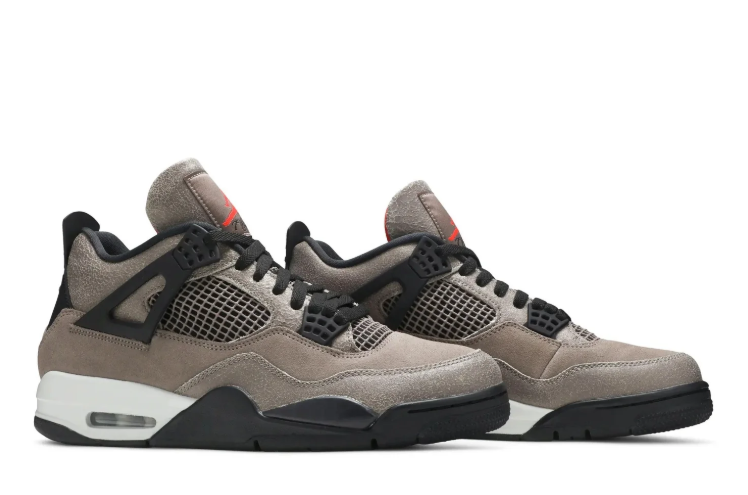 Air Jordan 4 Sneakers – Taupe & Black