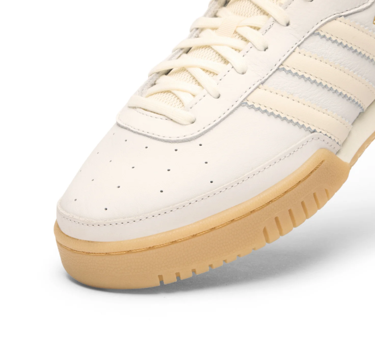 adidas Low-Top Sneakers – Cream & White with Gum Sole