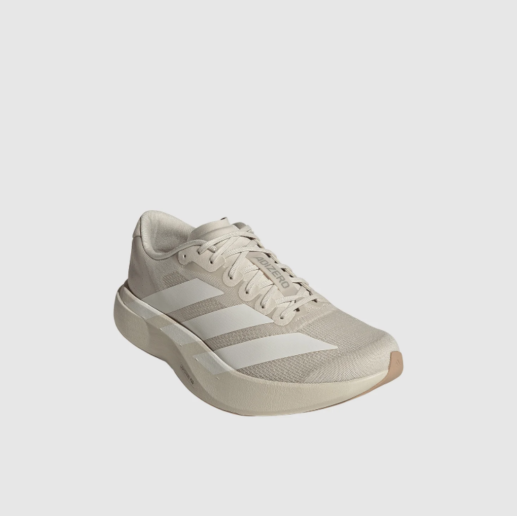 adidas Mesh Sneakers – Cream & Beige with Oversized White Stripes