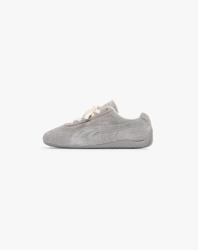 PUMA Light Grey Low-Top Lace-Up Sneakers