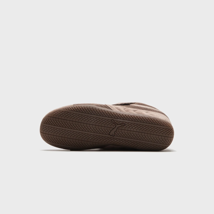 PUMA Taupe & Brown High-Top Strap Sneakers
